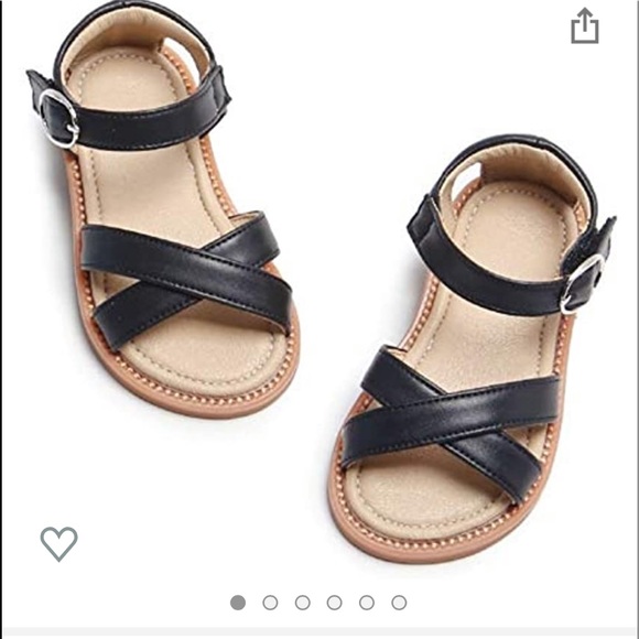 Other - Girls black sandals NWOT Size: 5